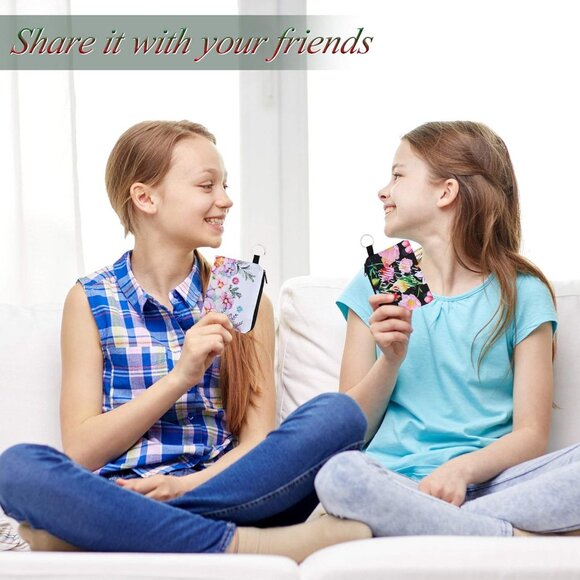 10 Pieces Small Coin Purse Boho Change Purse Pouch Mini Wallet Coin Bag with Zip - Picture 4 of 7